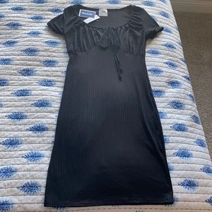 Black mini dress